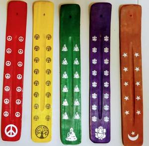 Bâtons d'encens en bambou naturel fait à la main de qualité supérieure support plat et attrape-cendres artisanal qualité indienne prix usine modèle No- 47 - Product Image 3