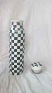 Hot Tabletop Pure <b>Copper</b> Printed <b>Water</b> <b>Bottle</b> <b>Copper</b> <b>Water</b> <b>Bottle</b> Ayurveda 950ml Premium Quality Luxury Look <b>Copper</b> <b>Water</b> <b>Bottle</b> - Product Image 5