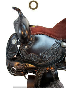 Selle Western personnalisable de haute qualité en cuir véritable léger fabriqué à la main de qualité supérieure pour la performance de rodéo de course de baril - Product Image 3