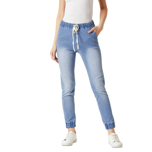 MAG FORCE Jeans Ajustados Antiarrugas Ecológicos de Alta Calidad para Mujer, Cintura Media Regular, Pantalones de Mezclilla Elásticos Tipo Lápiz, Servicio OEM - Product Image 1