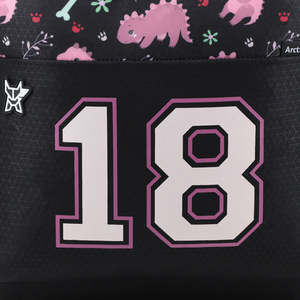 Arctic Fox Saurus Pink School <b>Backpack</b> for Boys and Girls - Product Image 3