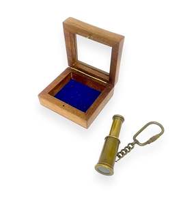 Antiguo náutico Vintage Mini telescopio llavero Pequeño bolsillo de latón llavero regalo perfecto para tu amor con impresión de logotipo personalizado - Product Image 5