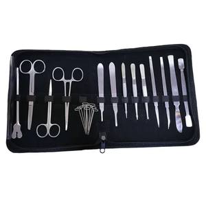 Juego de instrumentos para estudiantes de veterinaria personalizados avanzados Kit quirúrgico de biología médica Fórceps de éxito de acero inoxidable Bisturí - Product Image 1