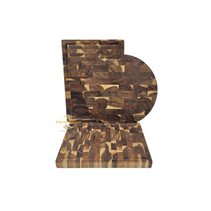 Tabla de Cortar de Madera de Teca con Logotipo Personalizado, Accesorio de Cocina de Madera Dura OEM para Marca Privada - Product Image 1