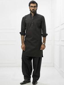 ÉBLOUISSANTE ROBE SHALWAR KAMEEZ POUR HOMME 100% COTON LÉGER À SECHAGE RAPIDE TRADITIONNEL PAKISTANI/AFGHANI STYLE ÉTÉ DÉCONTRACTÉ/FÊTE - Product Image 3