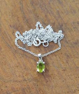 Bijoux pendentifs style Boho en argent fait à la main 925 argent Sterling péridot pierres précieuses tendance pendentif bijoux pour femmes cadeau pour elle - Product Image 3