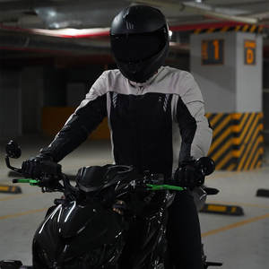 Logo personnalisé pour femmes tricoté toile course moto veste imperméable respirant extérieur Touring rembourré équipement d'équitation coupe-vent - Product Image 4