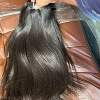 Extensions de cheveux humains vierges 100 % naturels, bruts, non traités, de temple indien, texture ondulée profonde, double trame, vente en gros