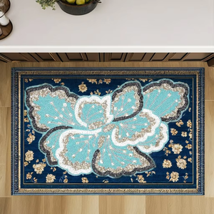 เสื่อผ้าปักลูกปัดสีเขียวทะเลสำหรับตกแต่งโต๊ะในห้องครัว - Product Image 6