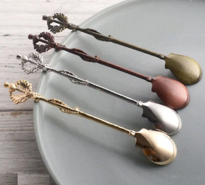 Cuillère en acier la plus vendue de designer d'art indien pour le café et le thé prix de gros usage domestique miroir élégant ensemble de cuillères à manger - Product Image 2
