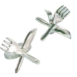 Porte-rond de serviette hexagonal en laiton doré, métal martelé, design concave, parfait pour la décoration de table de mariage, pour les événements. - Product Image 4