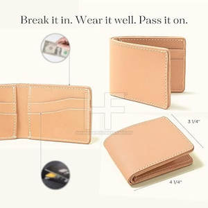 Nuevo diseño de lujo de alta calidad de los hombres billetera de cuero genuino Moq bajo al por mayor billetera de cuero genuino - Product Image 4