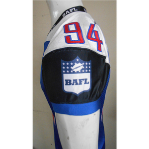 Game Day GLOVES City Camiseta de fútbol americano con paneles de malla de costura de sarga de aparejos y diseño de ajuste atlético para adultos - Product Image 3