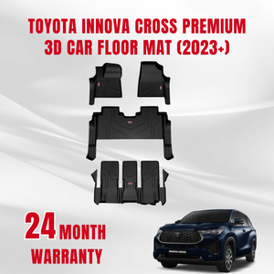 เสื่อปูพื้นรถยนต์ทุกสภาพอากาศ TPE ขนาด55x100ซม. สีดำใหม่รับประกัน2เวียดนามขนาด3มม. สำหรับโตโยต้าอินโนว่า - Product Image 5