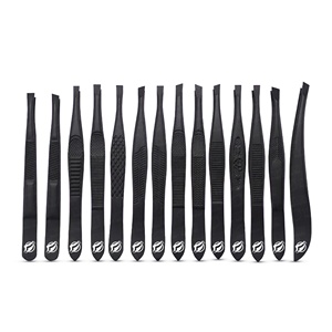 Pinzas de Punta Inclinada Ultra Afiladas para Dar Forma a las Cejas con Precisión y Eliminar el Vello Facial, Pinzas de Acero Inoxidable con Agarre Antideslizante - Product Image 5