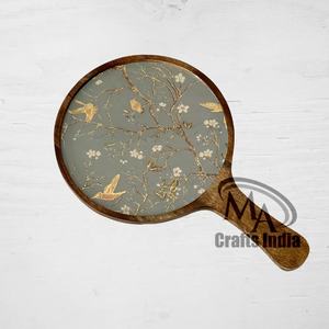 Plato para servir Pizza de madera personalizado hecho a mano, pegatina de madera de diferentes tamaños de alta calidad para Pizza Pan, plato y plato - Product Image 4