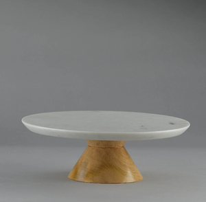 Haute vente meilleur fabricant support à gâteau en marbre maison cuisine produit décoratif support à gâteau en bois et en marbre - Product Image 6