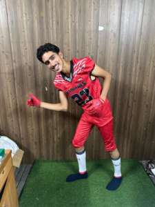 Recién llegado, uniforme de fútbol americano personalizado, aparejo de sarga de silicona Spandex, uniforme de fútbol personalizado sublimado OEM - Product Image 3