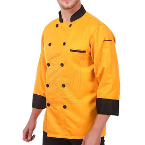 Chaqueta de Chef de Manga Larga para Hombre de Alta Calidad, con Bolsillo, Transpirable, de Algodón, Ropa de Cocina, Fabricante Pakistaní para Uso en Restaurantes y Bares, OEM - Product Image 2