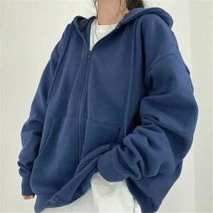 Sweatshirts à capuche pour femmes Mode Workout Simple Baggy Loose Blank Sweatshirts Femmes Luxury Hoodies Custom Hoodies - Product Image 4