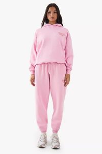 Conjunto de sudadera con capucha y Jogger para mujer hecho a medida, conjunto de chándal de 2 piezas de algodón orgánico 100% para mujer - Product Image 2