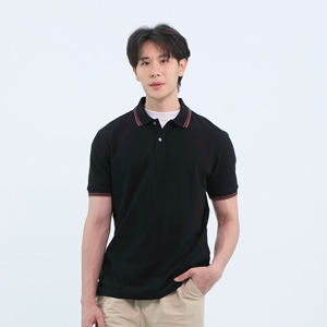 เสื้อโปโลสั่งทำลาย100% กางเกงขาสั้นผ้าฝ้ายเปล่าป้องกันการหดตัว biowash 210 GMS - Product Image 2