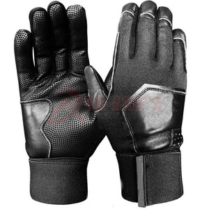 Gants de baseball en cuir personnalisés avec des matériaux de qualité Gants de frappeur à manchette courte pour adultes Gants de frappeur à logo personnalisables - Product Image 6