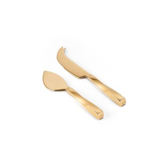 Juego de cuchillos de latón para queso de cocina, cuchillo plano para queso con punta y mango de resina y tamaño personalizado - Product Image 2