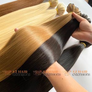 Extensions de cheveux humains Remy 100% vietnamiens de qualité supérieure, prix usine Azhair Vietnam, double trame machine, lisses et soyeux - Product Image 5