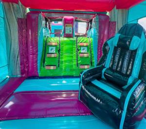 บ้านลมเป่าลมธีมคอนโทรลเลอร์วิดีโอเกมกลางแจ้ง ยี่ห้อ K&L ทำจากวัสดุ PVC พร้อมสไลเดอร์สำหรับเด็ก - Product Image 5