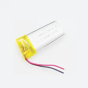 801738 3.7V 500mAh 1.85Wh küçük polimer toptan açık güç harici pil