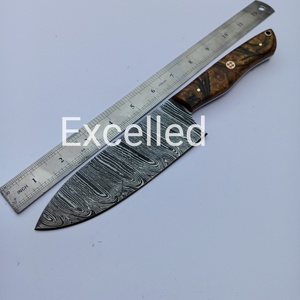 Cuchillo de Chef de acero de Damasco hecho a mano con mango de resina cuchillo de cocina afilado último diseño precio barato - Product Image 6