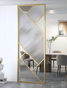 Modern Living Room Divider Partition Stainless Steel Room Divider Wall Foldable Privacy Screen for Salon & Restaurant Decor - Product Image 6