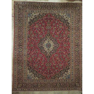 Tapis vintage en laine et coton noué à la main de qualité supérieure, résistant aux taches, décoratif pour l'intérieur des maisons et des bureaux - Product Image 1