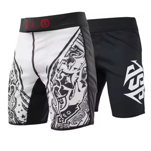2025 Short de Muay Thai en coton unisexe personnalisé avec impression par sublimation pour l'entraînement des arts martiaux de boxe-Séchage rapide et respirant - Product Image 2