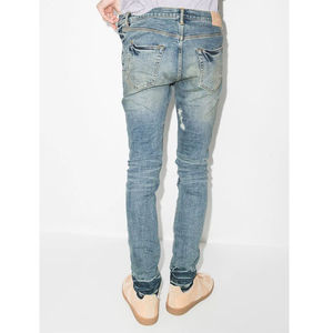 Fabricación de fábrica superior, pantalones pitillo personalizados para hombres de calle alta, cintura media, tejido de punto, pantalones vaqueros de tendencia más vendidos - Product Image 3