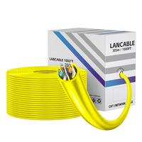 Cable de Red SIPU de Alta Calidad CCA/Cobre Cat5, 305m, Revestimiento de PVC, UTP, 4 Pares, Cable de Comunicación Ethernet Trenzado
