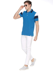 Vente en gros de t-shirts de golf 100% coton pour hommes conception personnalisée séchage rapide pour polo surdimensionné manches courtes coupe séchage rapide solide tricoté - Product Image 4