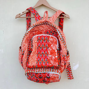 Coton couette Patchwork sac à dos coton indien pochette d'ordinateur main bohème Hippie fourre-tout sac à dos - Product Image 1