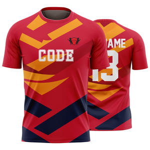 เสื้อวอลเล่ย์บอลสำหรับผู้ชายเสื้อซ้อมวอลเล่ย์บอล OEM ดีไซน์ตามสั่งมีดีไซน์ไม่เหมือนใคร - Product Image 4