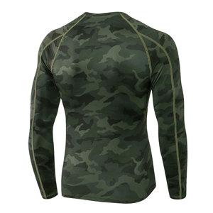 Camisetas de compresión de camuflaje para hombre, camiseta de manga larga para entrenamiento y gimnasio, camiseta para correr, Camisetas interiores de capa Base deportivas de secado rápido - Product Image 2