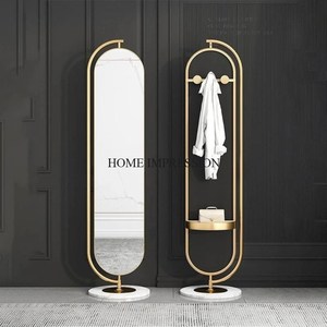 Miroir de sol en forme de rectangle, moderne, fait à la main, attrayant et résistant en métal, pour la décoration intérieure écologique. - Product Image 5