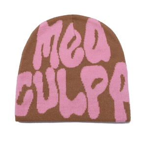 2025 nueva moda versátil sombrero de punto todo estampado gótico Hip Hop letras estilo callejero sin puños bordado 3D para hombres de negocios - Product Image 6