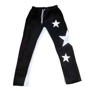 ชุดวอร์มฤดูหนาวแบบ 2 ชิ้นสำหรับผู้ชาย ผ้าฝ้าย 100% กางเกงวอร์มทรงบาน เสื้อฮู้ดระบายอากาศได้ดี มีเชือกผูกเอวยางยืด ลายพิมพ์ทันสมัย - Product Image 6