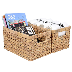 Vietnam Wholesale Handmade <b>Woven</b> <b>Basket</b> Water Hyacinth Storage <b>Basket</b> - Product Image 3