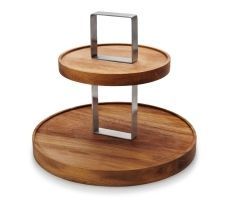 Soporte de exhibición artesanal de madera para cupcakes y pasteles - Product Image 6