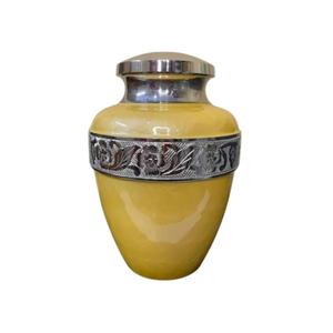 Urna decorativa de cremación para cenizas humanas con atractivas bandas estrechas Urna para cenizas funerarias de calidad superior Venta caliente a bajo precio - Product Image 6