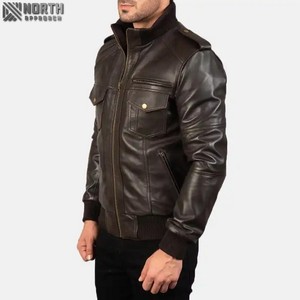 แจ็กเก็ตหนังขนแกะสำหรับผู้ชายแจ็คเก็ตนักศึกษามหาวิทยาลัยแจ็กเก็ตหนังขนสัตว์ระบายอากาศได้ดีขนาดใหญ่พิเศษงานตามสั่ง - Product Image 2