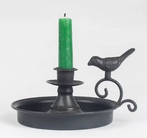 Metal Christmas <b>Candle</b> Stand Matte <b>Black</b> Luxury Eco-Friendly for Home Decor Tabletop Holder Living Room & Dining Room - Product Image 1