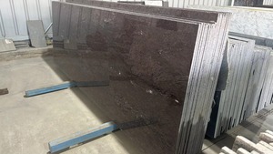 Dalle de granit Lakshmi Brown South à forte demande Design moderne Finition de surface polie pour la décoration de revêtement de sol de salon de chambre à coucher - Product Image 2